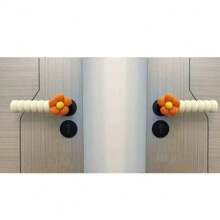 1pc Flower Pattern Door Knob Cover, Anti-Static Anti-Collision Protection Sleeve, EVA Foam Material, Home Door Handle Protector