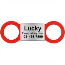 Personalized Engraved Pet Dog Tag - Quiet Slide Style ID Tag, Suitable For Small, Medium, Large Dogs And Cats - Customized Name Tag - Perfect Gift For Pet Lovers Ornamental Stylish,Fashion,Colorful,Vintage,Cute,Contracted,Cuties Custom,Unique,Customized,Personalized Pet For Anniversaries,For Birthdays,Customized Pet Collars, Leashes & Harnesses,Easy Comfort