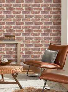 1 pieza/10 piezas/20 piezas Paneles de pared de ladrillos falsos Commomy, pegatinas de azulejos de pared rojos 3D, azulejos adhesivos de salpicadero de ladrillo resistentes al agua para decoración de pared del dormitorio, sala de estar, decoración vintage - Rojo - Ver 2