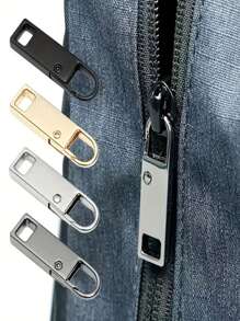 Zipper Pull Replacement Pack - 4/8 Pcs Quick Fix Zipper Heads, Easy Install, Tool-Free Zip Sliders For Luggage, Jackets, Backpacks, Boots, Multi-Size Detachable Hooks - Durable Universal Repair Kit