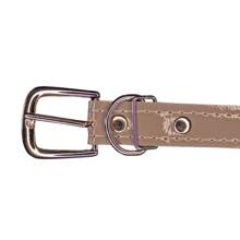 Synthetic Leather Dog Collar For Large And Small Dogs - Plateado - Ver 4