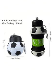 Taza de agua de silicona con forma de balón de fútbol - Multicolor - Ver 3