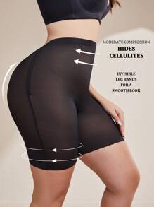 Pantalones cortos moldeadores femeninos con levantamiento de glúteos invisibles, sin espalda, de malla moderada e indetectable