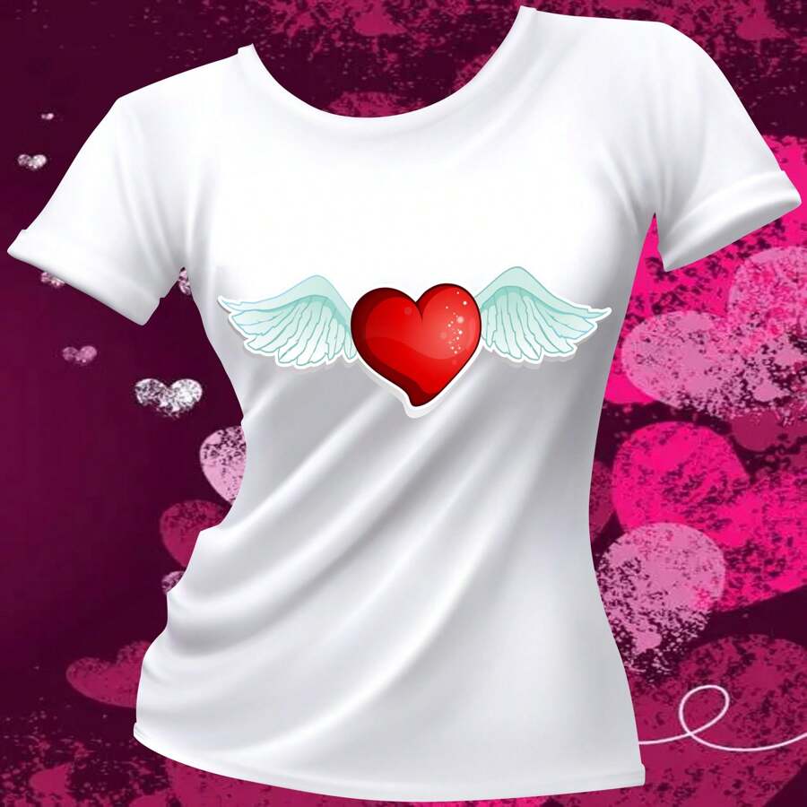 PLAYERA MODA CORAZON AMOR FEBRERO AMISTAD ALAS