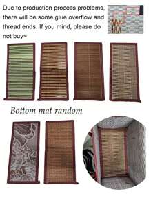 1pc Hand-Woven Bamboo Straw Bag For Women, Handbag For Women, Pure Hand-Woven, Suitable For Women's Shopping, , Portable Bamboo Basket, Suitable For Travel And Picnic Picnic Use