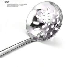 加厚不锈钢长柄汤勺，家用大汤勺，大勺子，用于煮粥和火锅滤锅