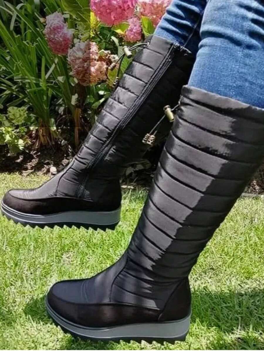BOTA DE MUJER PARA DAMA/BOTAS PARA FRIO Y NIEVE/BOTAS CALIENTITAS Y COMODAS/BOTAS NEGRAS CALIENTITAS