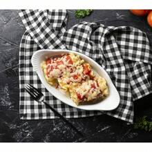 Au Gratin Baking Dishes, Ceramic, By Kook, For Casseroles, Lasagna & Cobblers, Individual Serving, Set Of 2, Oven, Microwave & Dishwasher Safe Bakeware, 18 Oz, Ivory - White - View 2