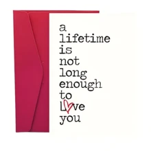 1Pc Romantic Valentine's Day Card Set With Envelope - "I Can't Love You Enough" Message, Suitable For Birthdays And Valentine's Day, Love Expressions, Paper Materials - Multicolor - View 6