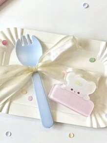 10个装可爱果冻小狗PP夹，适合开学季，双面亚克力，学生账户标签纸PP夹，可用于夹礼物、贺卡、情人节卡片