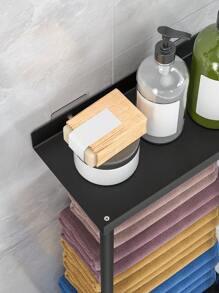 1 件式毛巾架无需钻孔 – 毛巾架自粘式带架子，浴巾架，用于浴室墙壁粘合