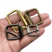 5 件装金属滚轮扣腰带五金针扣适用于包包皮带带背包鞋狗项圈链配件 - 彩色 - 查看 4