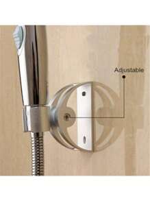 可调节淋浴支架 铝合金壁挂式银色淋浴手持支架 浴室配件手持支架 - 彩色 - 查看 7