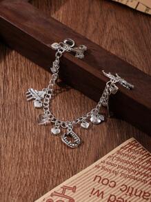 1pc Twilight Jewelry Twilight Charm Bracelet, Suitable For Daily Wear - Antique Silver - View 2