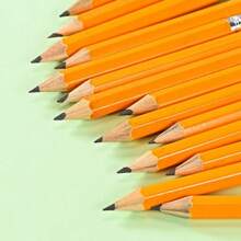 20 piezas Lápices amarillos sueltos con borradores, para el aula, la oficina, escribir, dibujar, bosquejar, útiles escolares