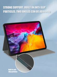 1pc Customized Couple/Family/Pet Photo 10-Piece Collage Shockproof Protective White Tablet Case Compatible With Ipad Pro 13 & Air 13 - White - View 4