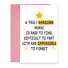 1 Stück witzige Danke Karte für Krankenschwestern, süße Anerkennungskarte für Frauen, Krankenschwester Abschluss Karte für Mitarbeiter des Gesundheitswesens, Krankenhaus, Krankenschwester Abschluss, Ruhestand, Abschiedsgeschenke