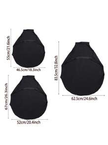 Thick Elastic Luggage Cover, Suitable For 18-28 Inch Suitcases, Dust-Proof Travel Accessory - Multicolor - View 3