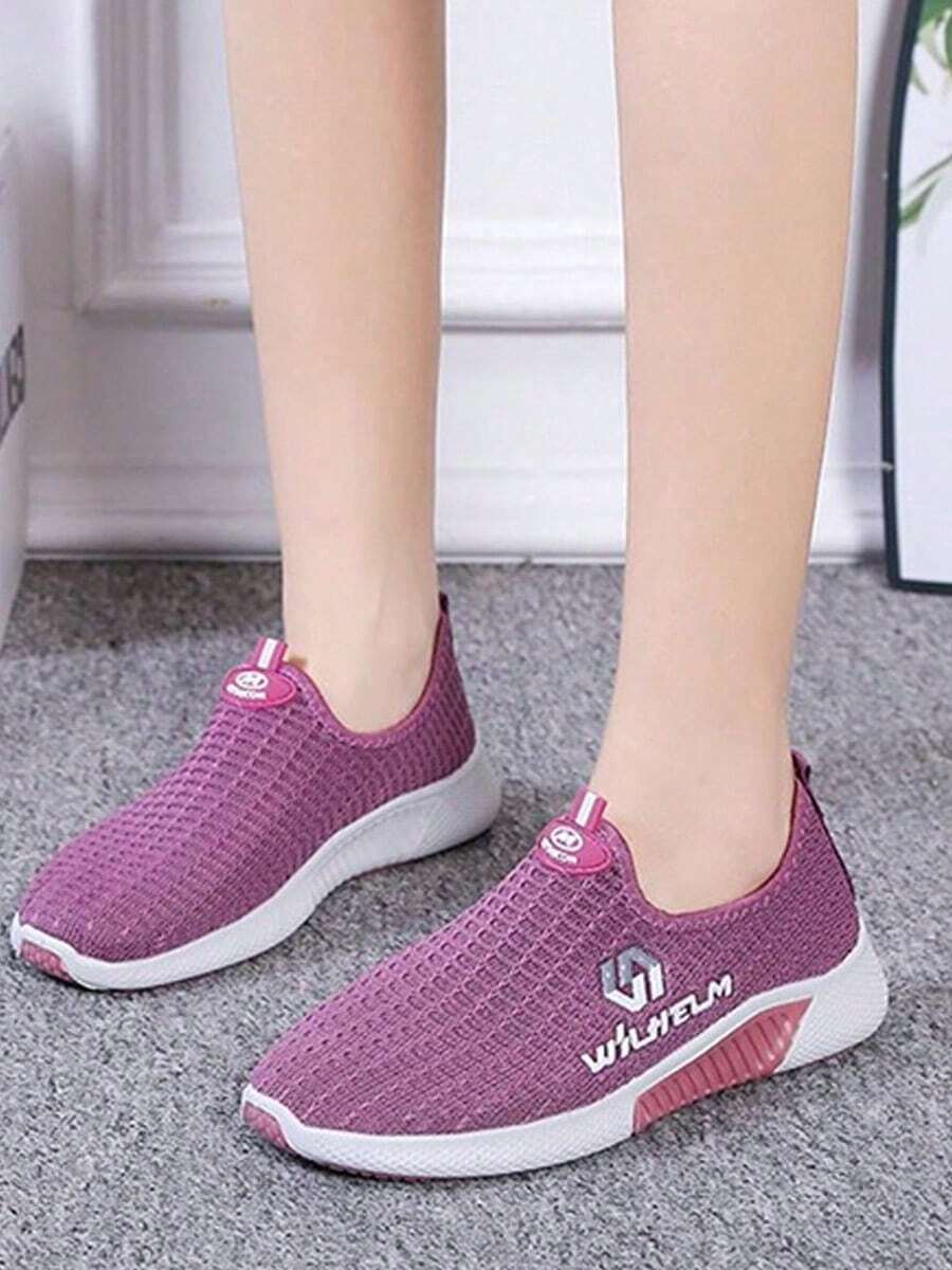 Zapatos para mujeres, zapatillas deportivas y casuales ligeras y cómodas para correr, zapatillas para la playa al aire libre. - Morado - Ver 1