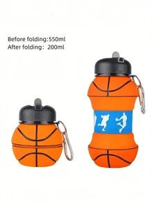 Taza de agua de silicona con forma de balón de fútbol - Multicolor - Ver 5