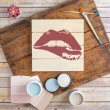 Stencil per labbra riutilizzabile di dimensioni 29,7 cm x 21 cm per dipingere con pennello, modelli di disegno per artigianato, decorazione di pareti, mobili, tela, articoli scolastici, forniture scolastiche