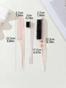 3/4PCS/Set Loose Powder Tapered Brush, Dual-Ended Edge Controlling Brush And Fluffy Powder Shape Brush Kit