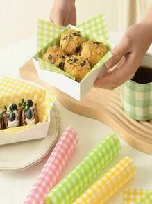 50 Sheets Oil-Proof Wax Paper Food Wrapping Paper Sandwich Fries Burger Bread S3U8 (30x40) - Nhiều màu - Xem 10