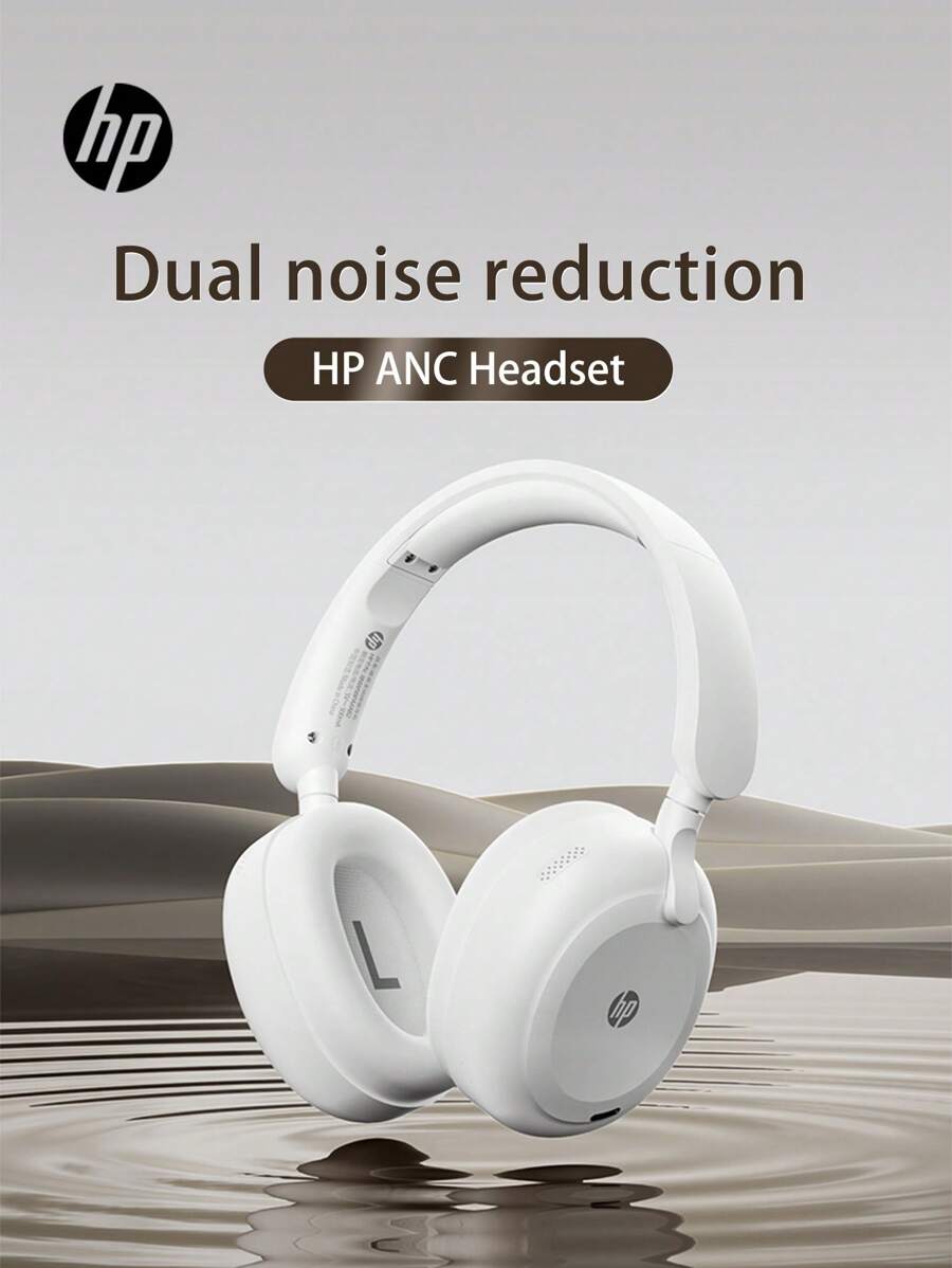 HP H231A 无线蓝牙耳机 HiFi 立体声 ANC 防噪音包耳式运动耳机 - 白色 - 查看 1