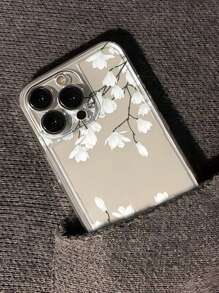 夏季花卉彩绘图腾图案科技图形印花透明简约防摔加厚手机保护壳，兼容、Redmi防水防震防刮 - 彩色 - 查看 4