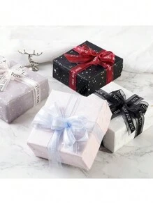 40 Yards/Roll "Just For You" English Text Tulle Ribbon, Multicolor Silk Organza Ribbon For Gift Packaging, Cake Decoration, Florist Supplies, Floral Bouquet Wrapping