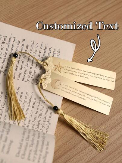 1pc Customized Text With Camel Block Shape, Hollowed Out Creative Metal Bookmark, Brass Bookmark, Graduation Anniversary Souvenir Bookmark, Surprise Gift, Beautiful Accessory, Romantic Gift, Customized Text, Boyfriend/Girlfriend Gift, Father/Mother Gift, Lover/Couple/Best Friend Gift,Ornamental,Multi-Functional,Reusable,Colorful,Vintage,Cute,Cartoon,Modern,Kawaii,Custom,Personalized,Unique,Customized,Custom Stickers Personalized,Ideal Gifts For Him,Ideal Gifts For Her,Boyfriend,Girlfriend,Family,Friends,Children,Workers,Students,Clients,Her,For Business/Work/Office,For School,Back To School