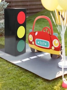2pcs Traffic Light Box Racing Car Themed Traffic Light Center Decor Gift Box,For Race Car Birthday Party Supplies, Table Centerpiece Decorations Party Background Decor