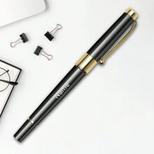 1pc Custom Engraved Text Ballpoint Pens Personalized, Customized Name Ballpoint Pen, Personalized Engraving Pen, Customizable Nice Pens For Writing, Best Bosses Gift, Gifts For Writers, Lawyer Gifts For Men, Gold Pen, Men Office Gifts, Cool Ballpoint Pens, Ornamental, Reusable, Vintage,Smooth Writing Pen,New Job, Office Supplies