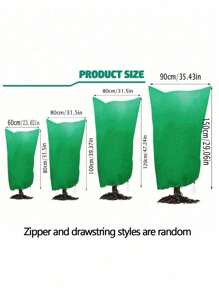 1 件冬季植物罩植物防寒罩，冬季防风防冻灌木盆栽植物保护罩，户外花园花卉防虫罩，植物罩防冻，温暖植物保护罩袋，防霜布毯保护果树盆栽植物免受动物进食 - 彩色 - 查看 8