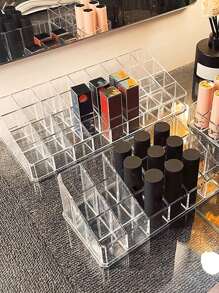 1 pieza Organizador acrílico para 12/18/36 lápices labiales, Organizador de maquillaje, Solución de almacenamiento perfecta para cajones, tocador, baño