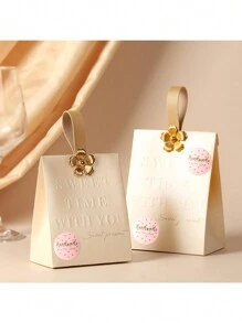 500 Stück/Rolle rosa Folie handgemachte Etiketten, 1 Zoll runde "Handgemacht mit Liebe" Aufkleber, geeignet für kleine Unternehmen Backen, Getränke, Bouquet Geschenkverpackung DIY Dekoration, PVC Aufkleber