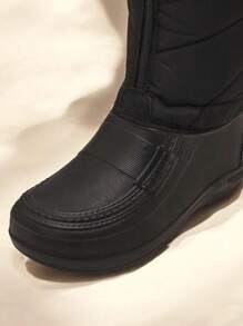 Royalfashion Damen Schneestiefel, einfache Mode für den täglichen Lässig Gebrauch - Schwarz - Übersicht 2