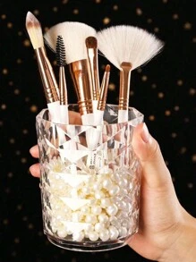 Transparent Acrylic Makeup Brush Cartridge, Transparent Storage Pen Cartridge, Lip Glaze Eyebrow Pencil Makeup Brush Holder, Makeup Brush Storage Cartridge, Makeup Lipstick Eyebrow Pencil Storage Cartridge