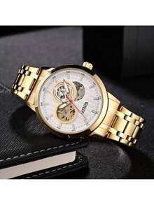 ZOEA EZ8061 Men's Waterproof Mechanical Watch With Steel Strap