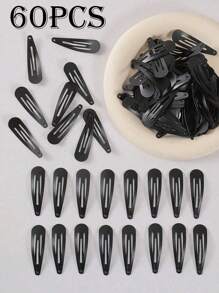 Bộ 100 kẹp tóc co giãn màu đen, kích thước 1.96 inch, dùng cho sinh hoạt hàng ngày, tóc, tết tóc, tóc mái, trang điểm, tắm. Kẹp tóc, phụ kiện tóc, phụ kiện đội đầu, ghim cài tóc. - màu đen - Xem 8