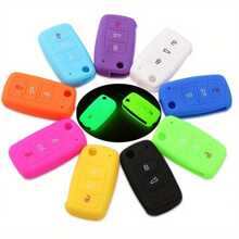 Silicone Key Case For VW Polo Passat B5 Golf 4 5 6 Jetta Mk6 Tiguan Golf CrossFox Plus Eos Scirocco Car Key Cover