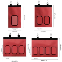 Rabbit Hay Bag Feeder, Red 600D Oxford Cloth Fabric Hay Hanging Feeder Storage For Rabbit Chinchilla Small Animals - Red - View 2
