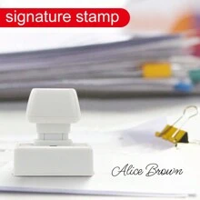 Custom Handwritten Name Stamps: Personalized Signature Stamps With Auto-Press Design And Built-In Ink For Quick And Easy Stamping On All Types Of Documents Gifts Birthday Graduation