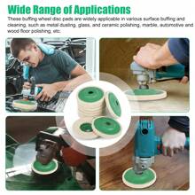 10Pcs/20Pcs 4" Wool Polishing Discs For Angle Grinder – Buffing Pads For Finishing, Ideal For Automotive & Metal Work - 10 Pcs - View 9