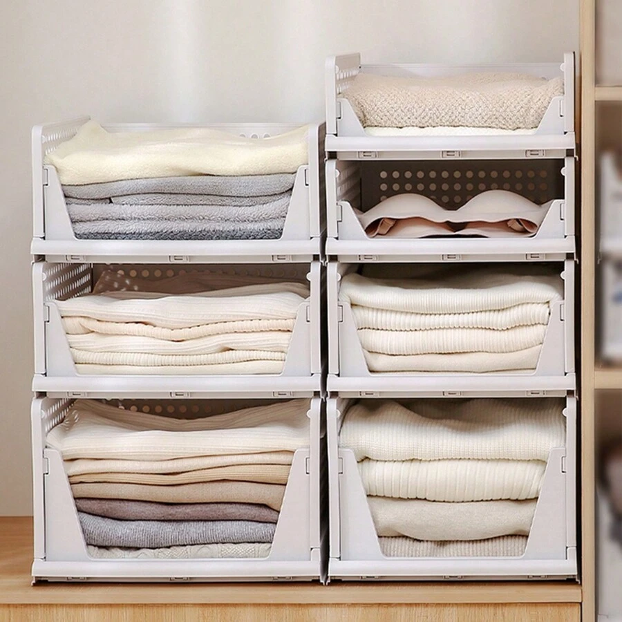 1pc Closet Storage Drawer Organizer Box, High Capacity Foldable Clothing Storage Container With Dividersbedroom,Organizer,Organiser,Home Storage,White T Shirt Women,Black Pants Women,Ladies Winter Clothes,Dress,Winter Clothes For Ladies,Elegant Woman Dresses,White Shirt For Ladies,Long Sleeve,White Jumpsuit For Women,Spring Dresses For Women,Spring Outfits For Women,Spring,Spring Clothes,Minimalist,Summer Tops