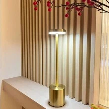2 Pieces Cordless Metal Table Lamp, 3 Color Touch Sensor Control Portable LED Table Lamp, 3 Levels Brightness Adjustable, Built-In 1200mah Rechargeable Battery, Rechargeable Bedside Lamp, Kids Room Night Light, Dining Room Lamp