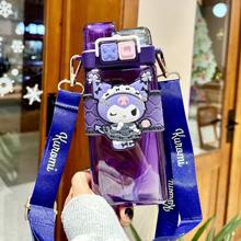 Bottiglia per acqua  (520ml) doppia, senza BPA, resistente alle alte temperature, in nuovo materiale Tritan, adatto per sport, ufficio, campeggio, per fidanzata, compleanno, bambini, Natale