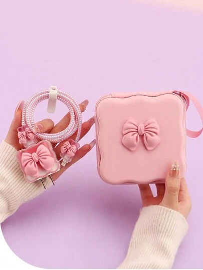 6 件蝴蝶设计电缆整理器和保护器套装