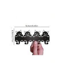 Perchero de pared con diseño de gato moderno, colgador de llaves con patrón de gato de metal, ganchos decorativos de gato adorables, adecuado para cocina, baño, dormitorio, organizador de llaves, estantería flotante, decoración navideña, ganchos, perchero de pared para abrigos, dormitorio, colgador de pared, organizador de llaves - Multicolor - Ver 13