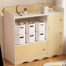 [Stackable Storage] 8pcs White Stackable Storage Bins With Lids | Modern | Plastic | Stackable | Home Organization, Desk & Dorm Organization | Minimalist Design | Easy Visibility Design - 8pcs - View 7